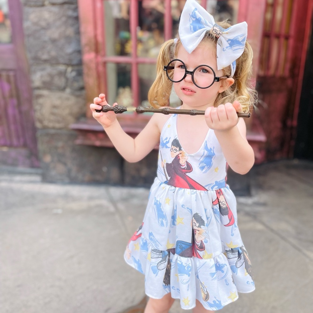 New York Couture One of a Kind Kids Girls Harry Potter Ruffle Dress